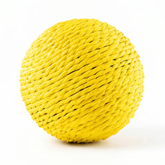 ScratchSphere-Natural Sisal Cat Scratch Ball — 10cm Interactive Claw Care Toy in 6 Colors