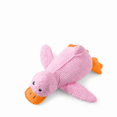 QuackMate-Duck Dog Toy — Durable Corduroy Chew & Play Toy for Dogs of All Sizes