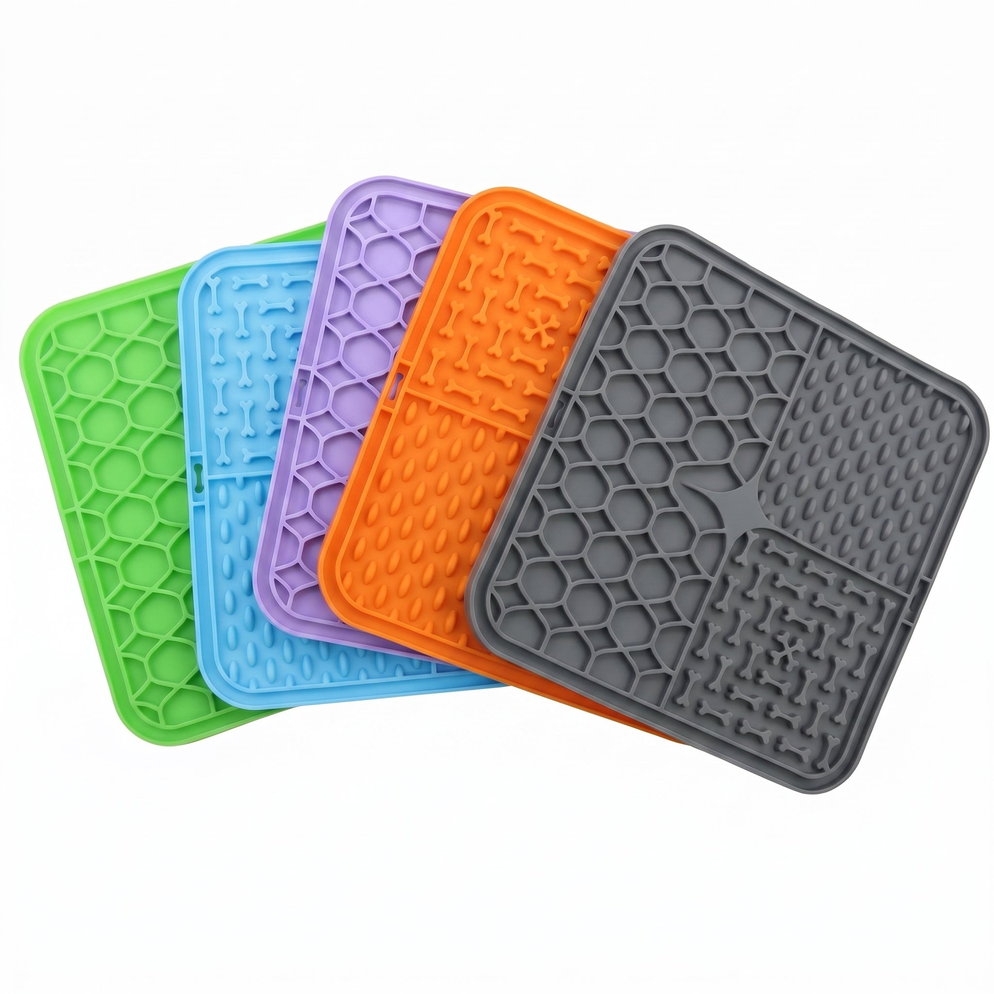 LickZen-Silicone Lick Mat for Dogs — Slow Feeding & Anxiety Relief Mat with Multi-Texture Design