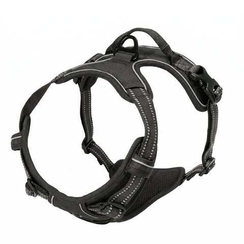 TrailGuard—No-Pull Dog Harness — Adjustable Reflective Safety Harness with Front & Back Leash Clips