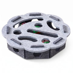 HuntMaze - Interactive Cat Puzzle Toy — Multi-Hole Chase & Capture Felt Activity Board for Indoor Cats