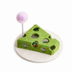 HuntMaze - Interactive Cat Puzzle Toy — Multi-Hole Chase & Capture Felt Activity Board for Indoor Cats